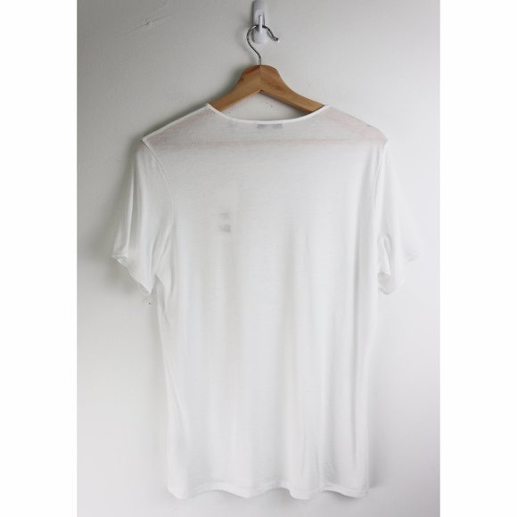 NWT Vince Short Sleeve Crew Neck Tee Shirt White - Picture 5 of 7